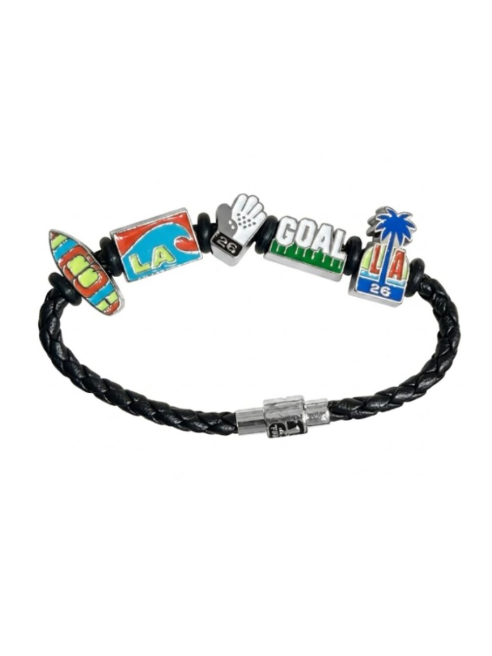 FIFA WORLD CUP 2026 LOS ANGELES Beaded Charm Bracelet - Authentic - Size SMALL